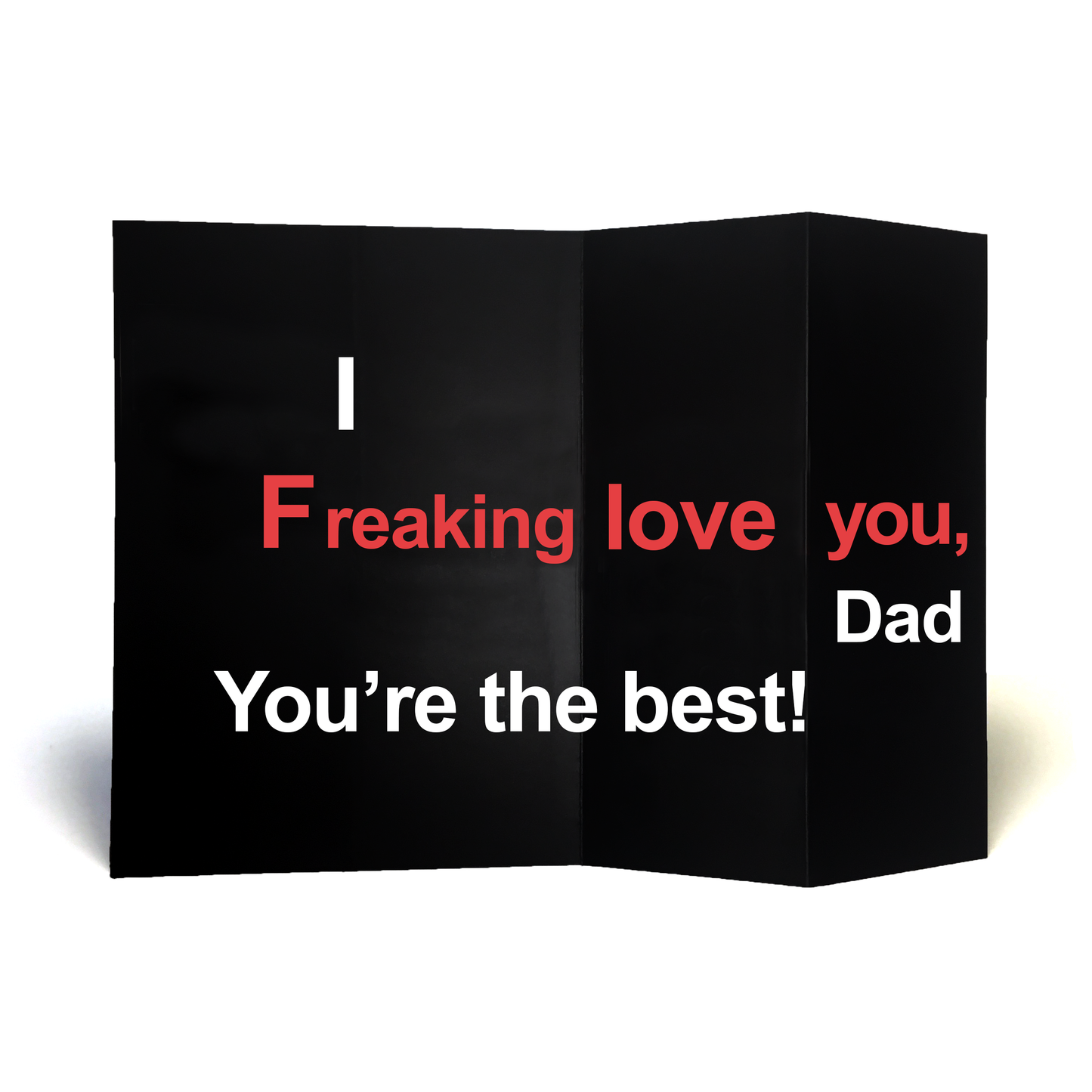 Dark Humor Greeting Card - Love You Dad