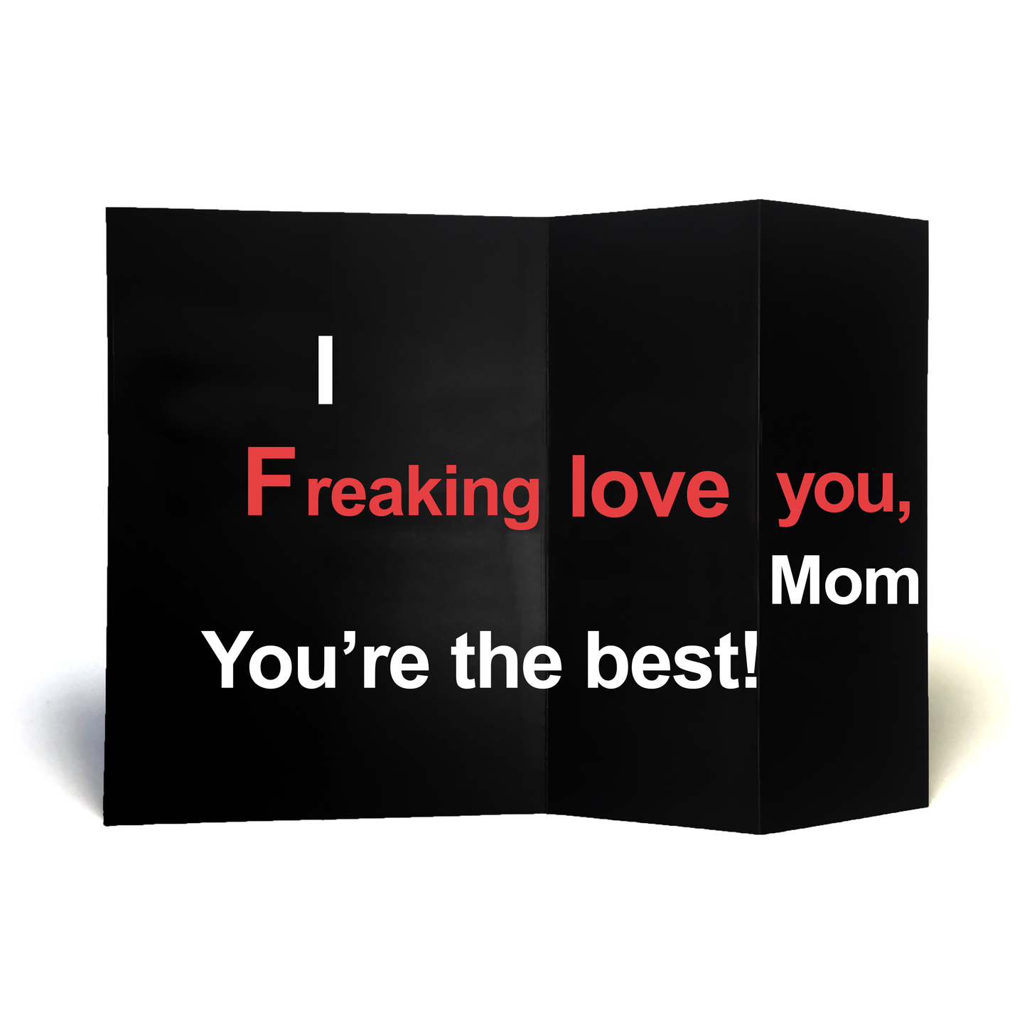 12 Pack ($2.49 Each) Love You Mom - Dark Humor Greeting Card (Pre Order) - DarkHumorCards.com