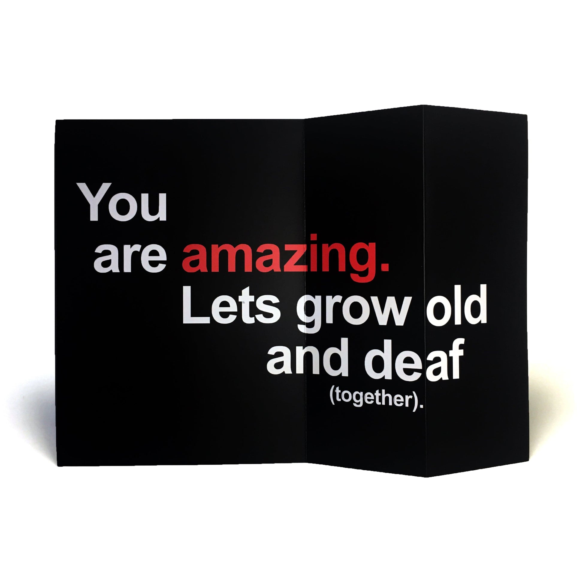 Dark Humor Anniversary Card - You Are Amazing