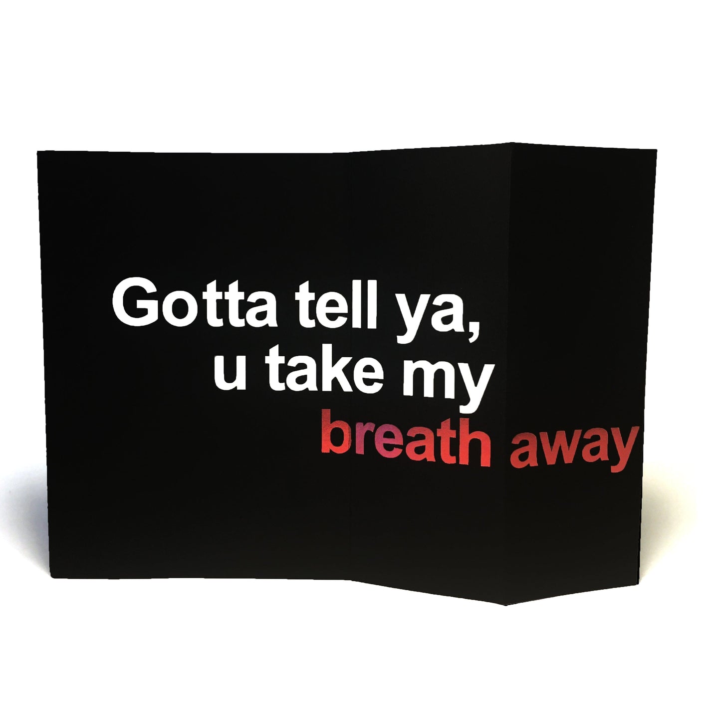Dark Humor Christmas Card - You Take My Breath Away