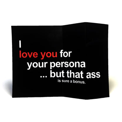 Dark Humor Anniversary Card - I Love Your Persona